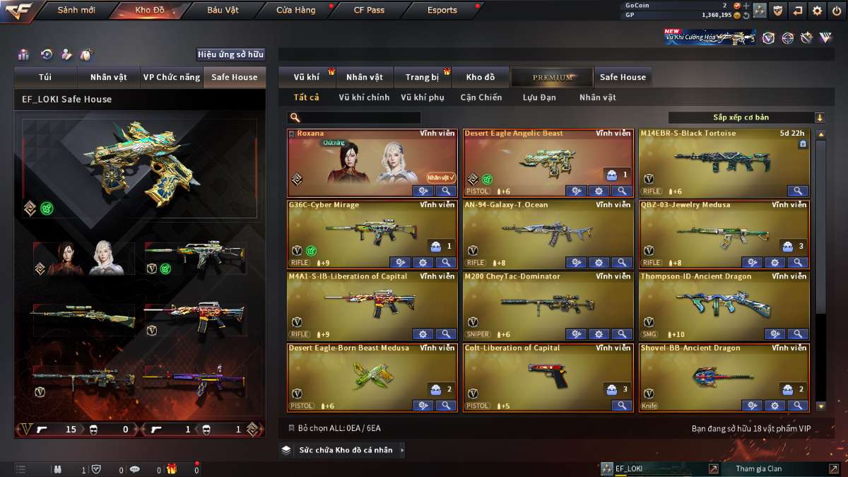 shop acc cf uy tin gia re